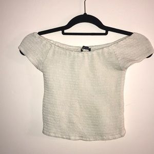 brandy melville off the shoulder crop top